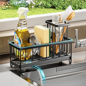 Sponge Holder for Kitchen Sink – Sink Organizer and Caddy for Home and Kitchen Storage Organization