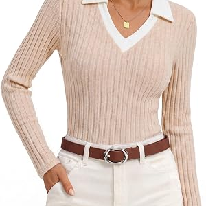 GRACE KARIN Long Sleeve Polo Shirts