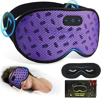 ZHENYEMEI 3D Zero Eye Pressure Sleep Mask Bluetooth