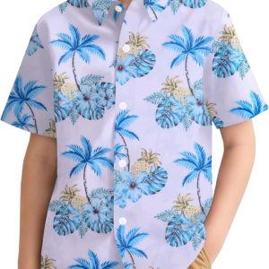 RIOOFINX Boys Hawaiian Shirt