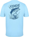 FISHEAL Mens Swim Fishing Graphic Shirts