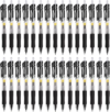 30 Pack Black Retractable Gel Pens, 0.7mm Fine Point Quick Dry Ink Pens, No Smudge No Bleed Through, Comfort Grip Smooth Writing Pens for School Office Home Supplies