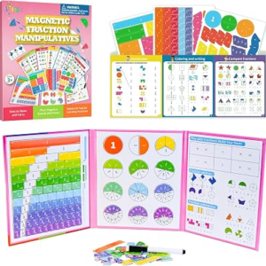 LILILOGIC Magnetic Fraction Playbook 164 Pcs