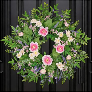 VERAFOLI 24 Inch Summer Flower Wreath