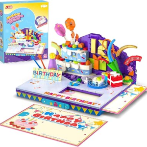 JAKI 3D Building Block Greeting Card – Foldable 3D Block Set