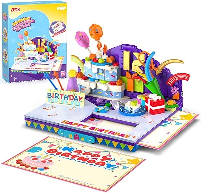 JAKI 3D Building Block Greeting Card – Foldable 3D Block Set