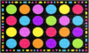 Booooom Jackson Classroom Rug – 7’6”x13’12” Macaron Calming Circle Preschool Classroom Carpet, Non-Slip & No-Trip Edges, Vibrant Colors for Kids Playroom Floor Mat