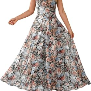PRINBARA Floral Maxi Dress