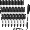 Qicewinly 48 Count Dry Erase Markers Bulk – Black, Fine Tip, Whiteboard Erasable Markers for Students Teachers, Ideal for Classroom, Home, Office, Back to School Supplies