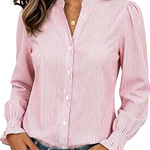 FUNLINGO Womens Button Down Shirts