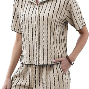 2 Piece Sets for Women Summer Knit Short Sets