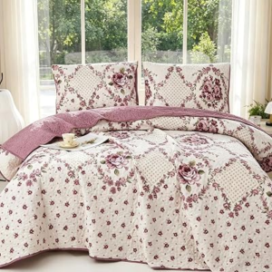 SANOCAY 3 Piece Lightweight Summer Bedding Set