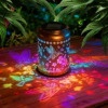 DELLICASI Waterproof Metal Hummingbird Solar Lantern
