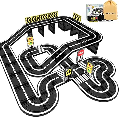 GOODTILES Magnetic Tiles Road Expansion Set