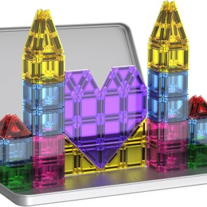 SKTMYY 78Pcs Travel Magnetic Tiles Set