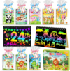 ZMLM 24 Pack Rainbow Scratch Art Party Favors for Kids 4-8 – Mess-Free Birthday Goodie Bags Stuffers, Classroom Prizes Grades 1–3 Creative Paper Notebooks for Pre-K Kindergarten Gifts (Animal, 24)