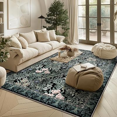 BAKSHAM Washable Area Rugs