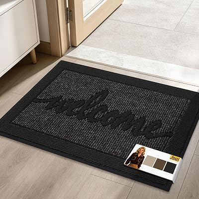 JSEI Welcome Door Mats for Front Back Door