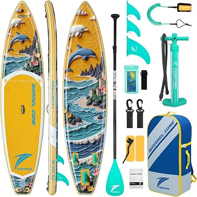 TIDETREK Inflatable SUP Paddle Board