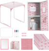 BESARME 16 Pcs Pink Locker Accessories for Girls Locker Organizer Kit | Back to School Party Office School, Magnetic Wallpaper, Whiteboard, Mirror, Rug, Locker Shelf
