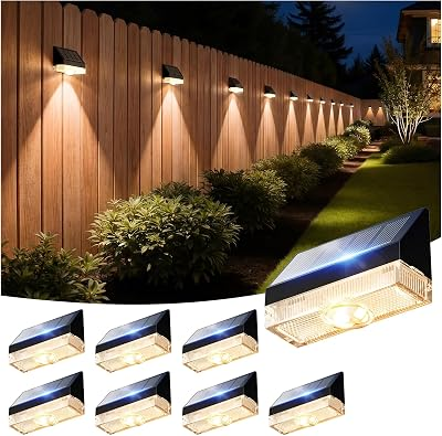 VOLISUN Fence Lights 8 Pack