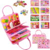 TenFans Busy Board for Toddlers 3+ Years Old, Montessori Sensory Toy