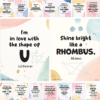 Decorably 16 Math Posters for High School, Elementary, Classroom Decor