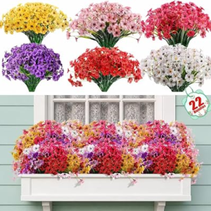POWBRACE 22 Pack Artificial Flowers