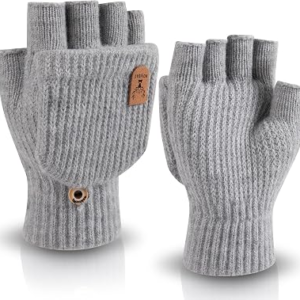 BODVERA Winter Knitted Fingerless Gloves