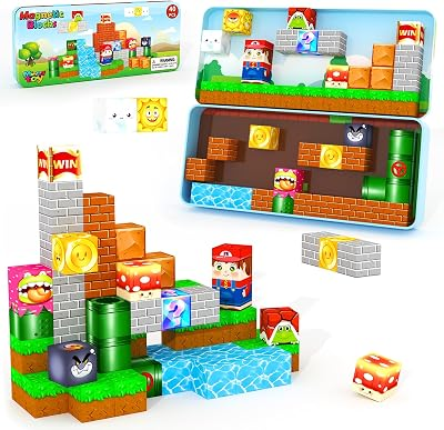 MINECFTOY 36Pcs Mini Magnetic Tiles