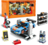 Technic Racing Car Building Toy Set with Car Repair Station+Container Box