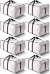HOMESURE 8 Pack Large Strong Moving Bags