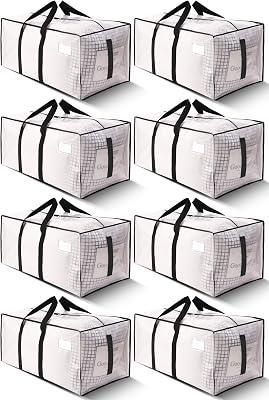 HOMESURE 8 Pack Large Strong Moving Bags