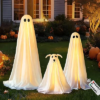 ZESUA 3 Pack Lighted Spooky Ghost Decor