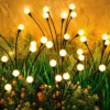 ASMAD Solar Lights Outdoor(8-Pack, 64 LEDs), Solar Garden Lights, Outdoor Decorations, Firefly Light for Patio Decor, Big Bulb, Unique Gifts for Women, Gifts for Grandma