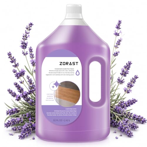 82 FL OZ/2.42 L Lavender Scent Floor Cleaning Solution Compatible with iRobot Roomba Plus 405/4020 Combo / 505/507 Combo/Max / 705/707 Max/Combo Vacuum Robot, Deep Cleans for Multiple Hard Floors