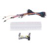 830 Tie Points Breadboard Kit for Beginners | Includes Supply Module & 65 Jumper Cables | Ideal for DIY Projects/Prototyping/Circuit Build | White PCB, Dependable