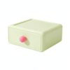 8.3 x 7.1 x 4.0 Inch Desktop Storage Box, PP Plastic Organizer Bin for Office Desk Drawers, Compact Container for Pens and Clips
