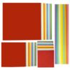 840 Pcs Origami Paper, Stars Colorful Strips Square Paper Double Sided Colored Paper Artistic Designing Gift (840)