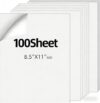 8.5×11 Inch Full Sheet Matte Sticker Labels, 100 Sheets