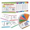 85Pcs Interactive Multiplication Practice Cards 11x8cm Erasable Multiplication Learning Cards for Students Preschoolers Math Flashcards