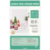 8.5x14 Removable Self-adhesive Vinyl Sticker Paper, Waterproof, Legal Size, Suitable for Laser and Inkjet Printer, Glossy White, 50 Pack