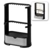 8.7 Inch Vanity Organizer - 3 Tier Bathroom Counter Organizer, Detachable Makeup Storage with Drawer and Hooks, Desk and Jewelry Stand