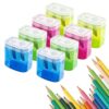8 Count Colored Manual Pencil Sharpener