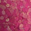 8mm Flat Sequins Hot Pink Fluorescent Rainbow Iris Matte Duo Made in USA