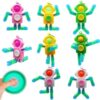 8 Pack Pop Fidget Spinner, Deformable Luminous Fidget Spinners Toy, Wacky Tracks Fidget Toys, Keychain Fidget Toys for Birthday Gifts Basket Stuffers Classroom Prizes Party Favors