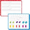 8 Packs Fraction Manipulative Whiteboards, Double-Sided Dry-Erase Number Line Bars, Writable and Erasable Math Learning White Board for Kids, 4th-8th Grade Students, Classroom, Home (12” x 9”)
