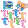 8 Pack Slow Rising Stress Ball, Cute Axolotl Fidget Toys for Kids Adults