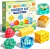 8 Pack Squishy Fun Box Set, Slow Rise Malt Sugar Fidget Toys, Sensory Squeeze Toys for Stress Relief, Desk Decor & Relaxation, Collectible Gift Set