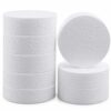 8 Pcs 3 Inch Foam Circles for Crafts, 1 Inch Thick White Polystyrene Round Foam Discs, DIY Modeling Cake Dummies Sculpture Floral Arrangement Base, Styrofoam Craft Supplies